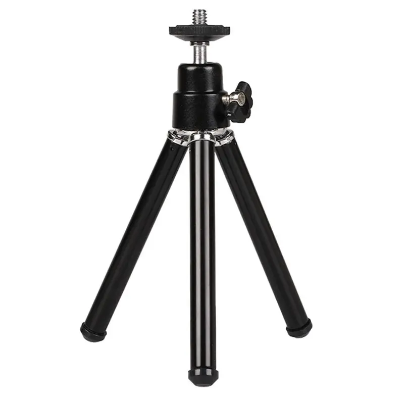Overseas shipping,Mini Portable Tripod Adjustable Mini Tripod Aluminum Alloy for Camera Projector Black