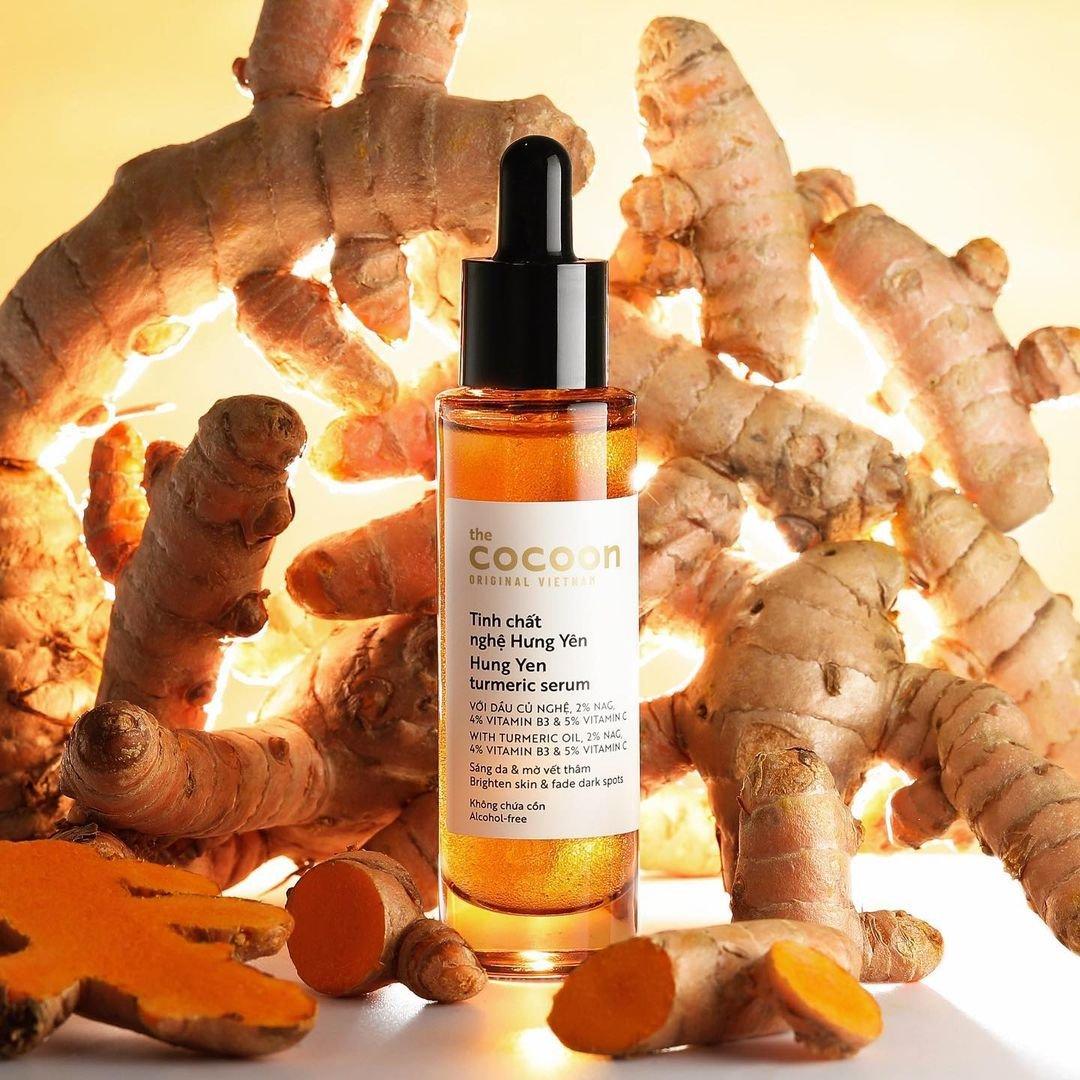 Hình ảnh COMBO 1 Tinh chất nghệ Hưng Yên C10 - 10% Vitamin C (serum) Cocoon sáng da chuyên sâu & mờ vết thâm 30ml + 1 Bigsize Nước tẩy trang bí đao 500ml 4
