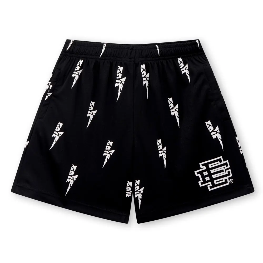 Quần short nam Âu Mỹ in kéo sợi mưa sét chất liệu polyester vải co dãn 2 chiều có size 40-100kg của nhà DUMIMAN Menswear có 2 màu