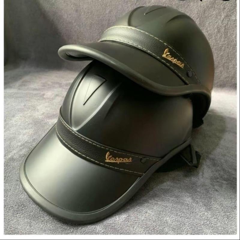 Mũ bảo hiểm lưỡi trai vespa nón bảo hiểm lưỡi trai dành cho cả nam và nữ Helmet Phụ00ò Kiện
