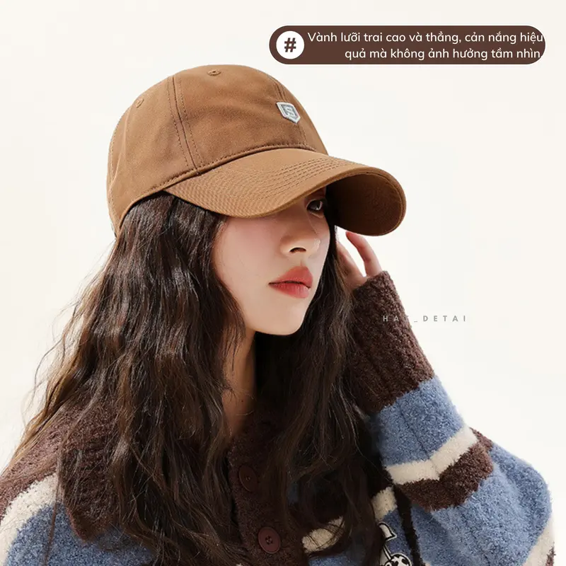 Mũ, Nón Lưỡi Trai Nữ, Thêu Chữ Nổi Cao Cấp, Mẫu Mũ Lưỡi Trai Cotton Unisex Mới 1
