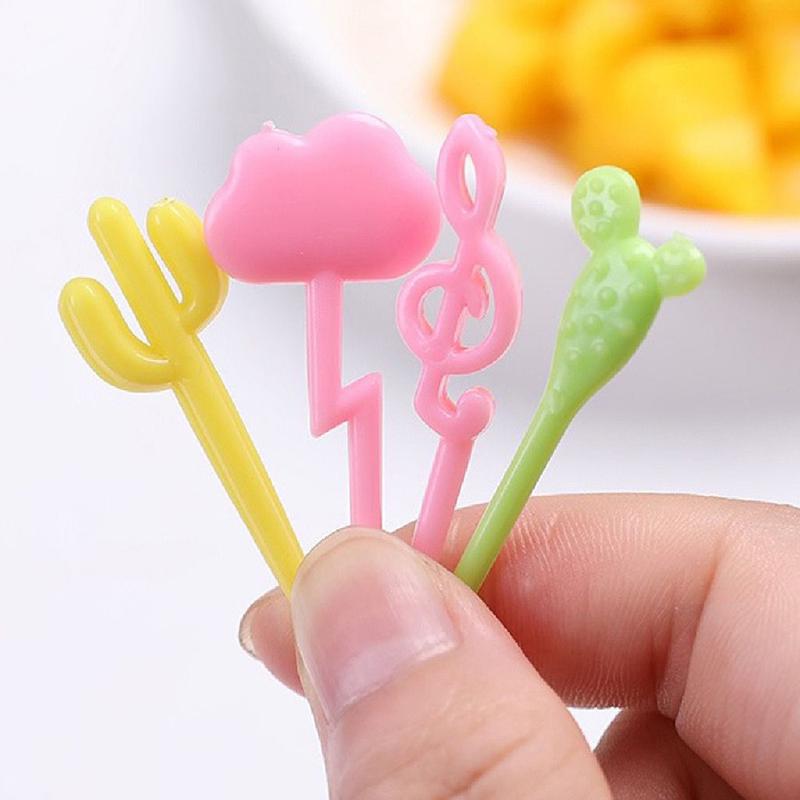 Garpu Bento Tusuk Bento Bekal Anak Lucu Hias Bekal Sekolah Anak Set 5