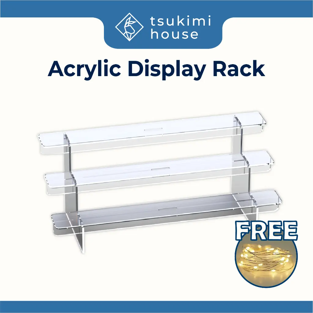 Tsukimi House Rak Pameran Akrilik Transparent Acrylic Display Rack ...