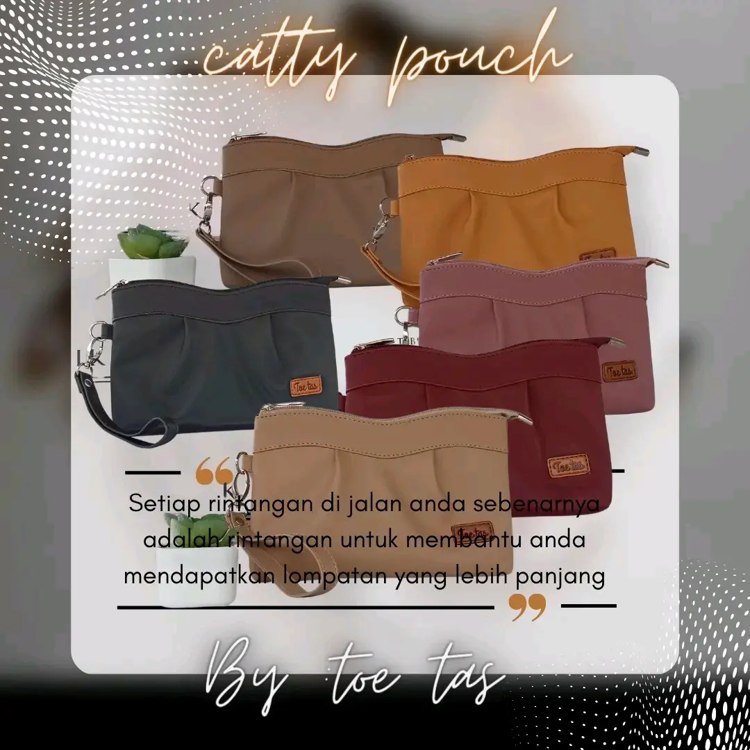Pouch Catty Dompet Termurah/Pouch terlaris/clouth wanita murah