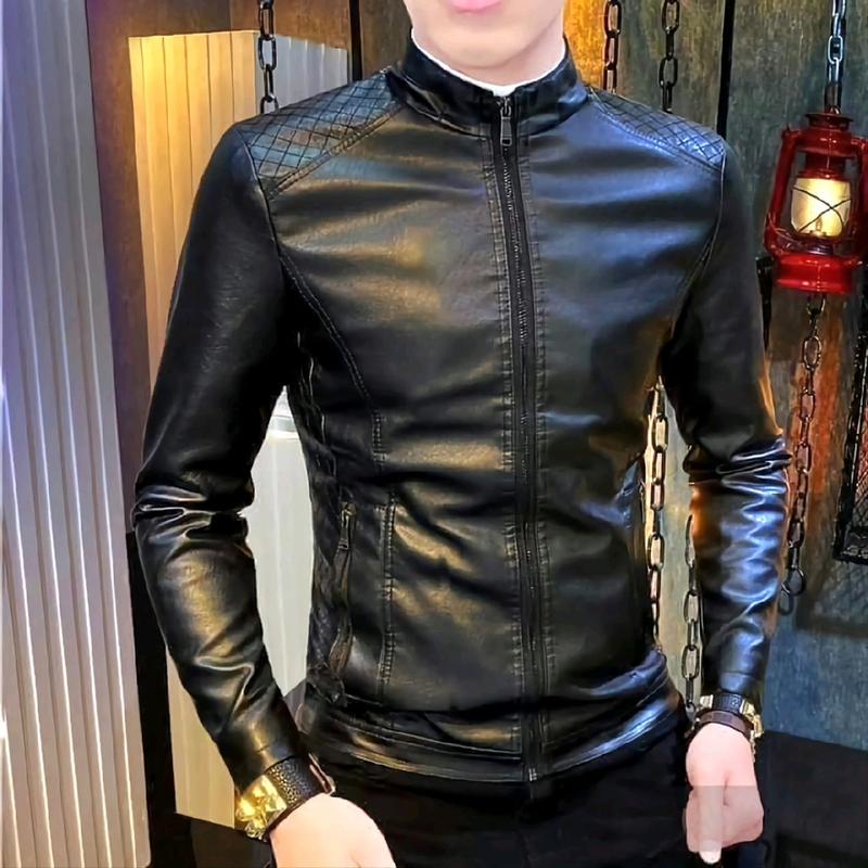 ÁO Khoác Da Nam Cao   cấp from body Trơn