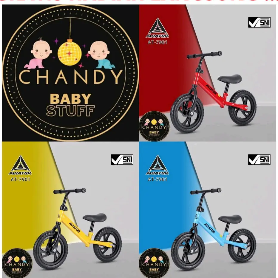 BALACE BIKE SEPEDA ANAK KESEIMBANGAN TANPA PEDAL AVIATOR AT - 7901