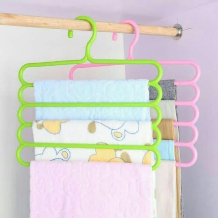 OPP Wih PROMO YUK Hanger Gantung 5 in 1/ Gantungan Baju / gantungan jilbab / gantungan hijab 5in1 / gantungan 5 layer FLASH SALE 3