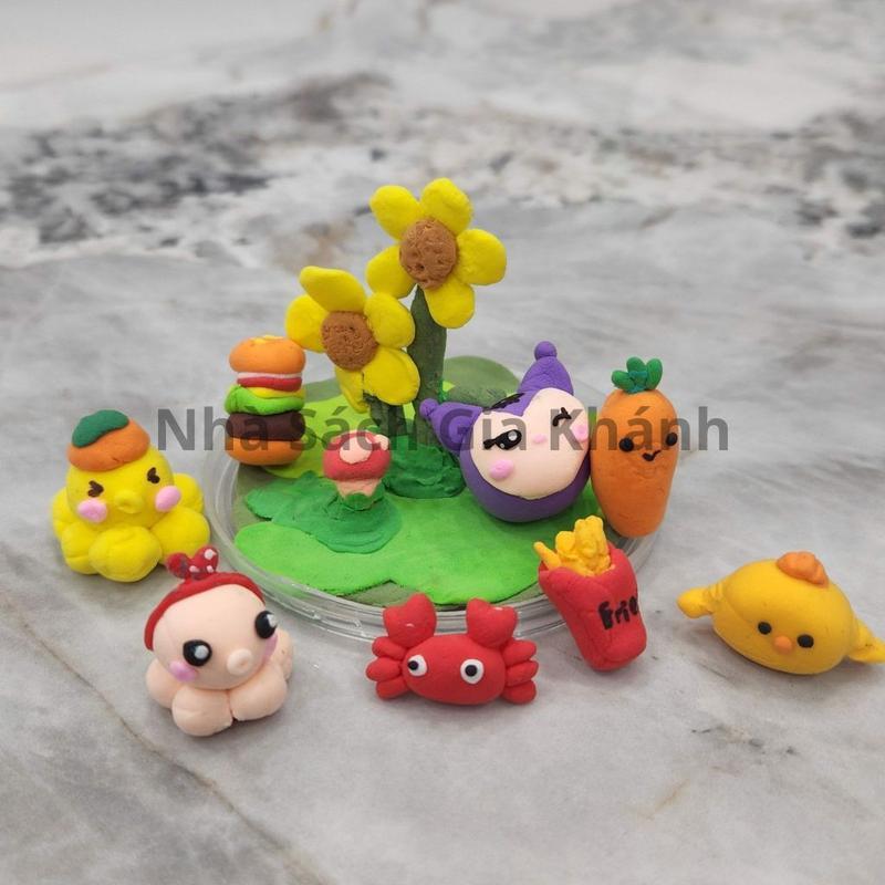 (BỊCH TO ĐẾN 10 GRAM )Đất sét tự khô , lốc 12-24-36 màu đất nặn , softclay - đất sét tạo hình tự cứng lại 7