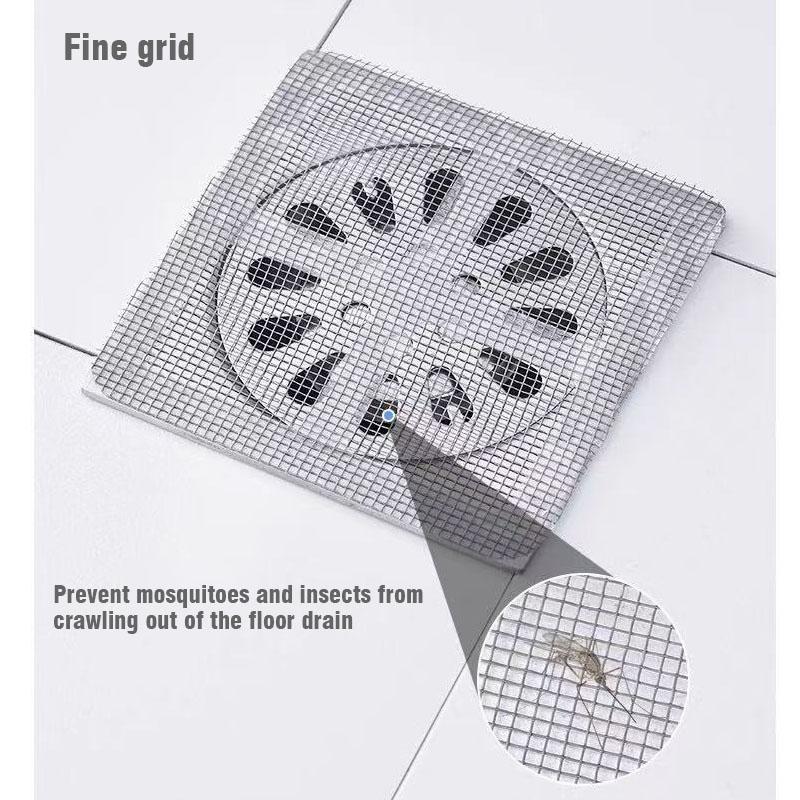 Disposable Drain Cover, 20pcs/box Hair Catcher Mesh Sticker for Shower, Sink, Bathtub, Kitchen, Easy Hair & Debris Prevention, Bathroom Gadgets 2