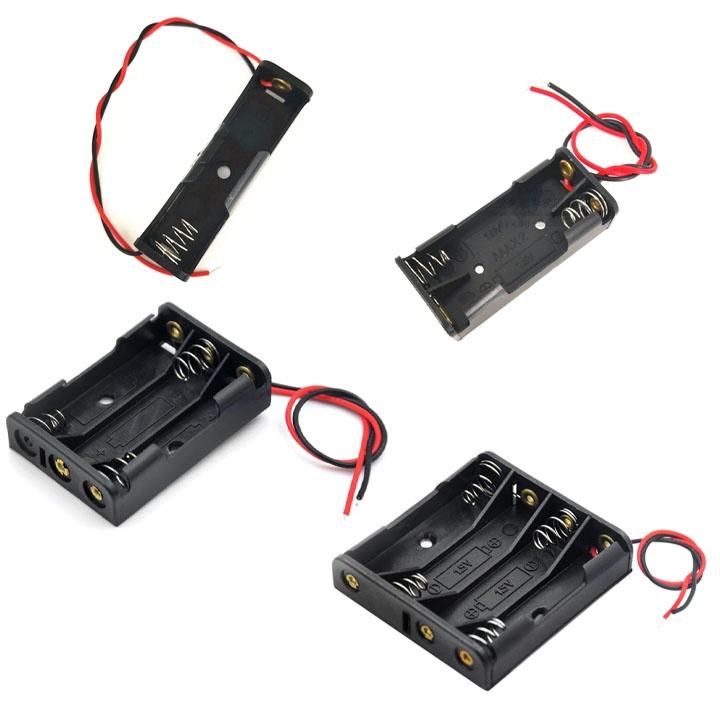 Hộp Đế Pin 1,5V 2 - 3 - 4 Pin AAA Pin tiểu nhỏ Pin Dự Phòng Sạc Pin
