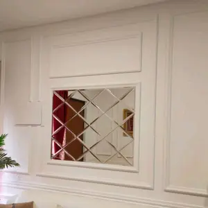 (Paket Moulding 105x63cm) Paket Dekorasi Kaca Asli Hiasan Dinding cermin