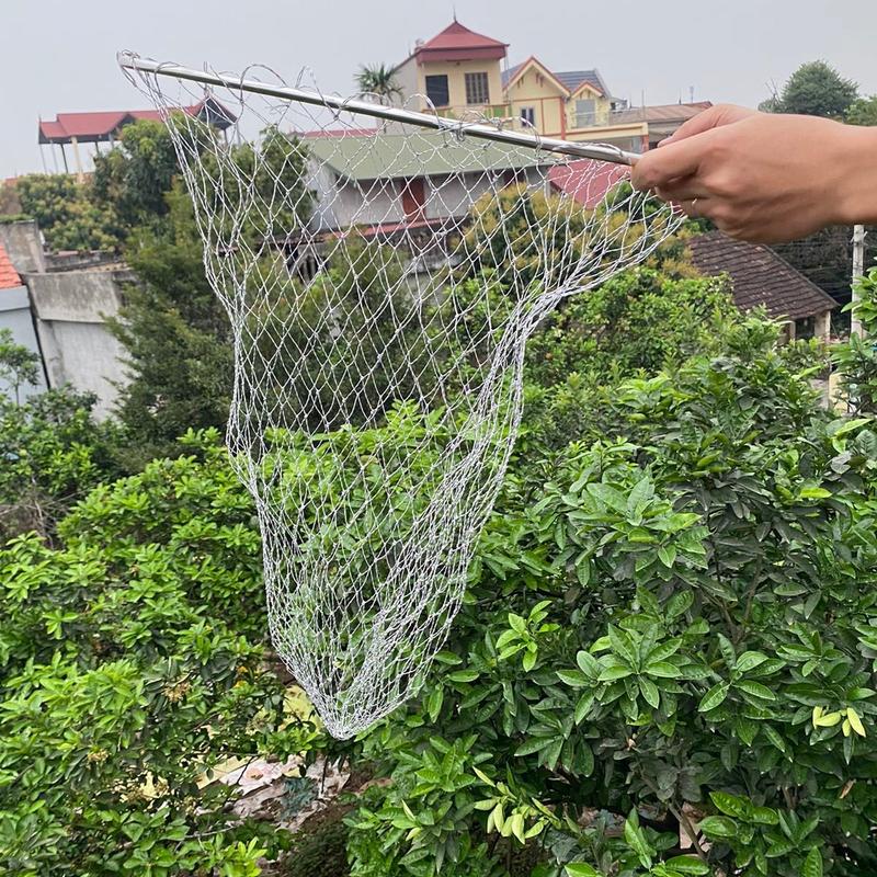  Vành vợt câu cá,vành vợt inox gấp gọn đường kính 50cm 