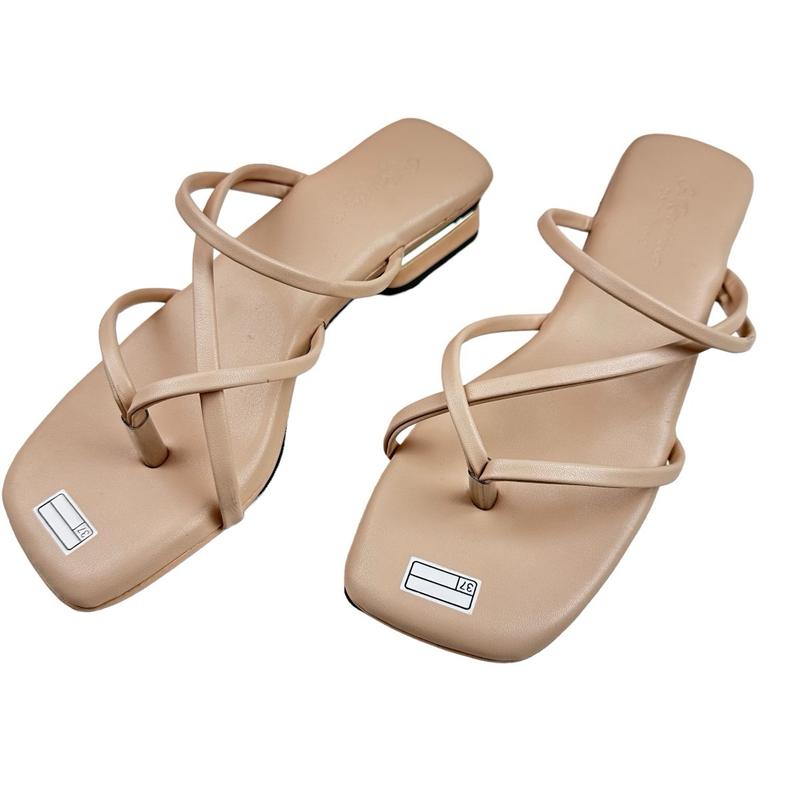 Sandal Wanita Slip On Mules Tali Hak 3cm 1