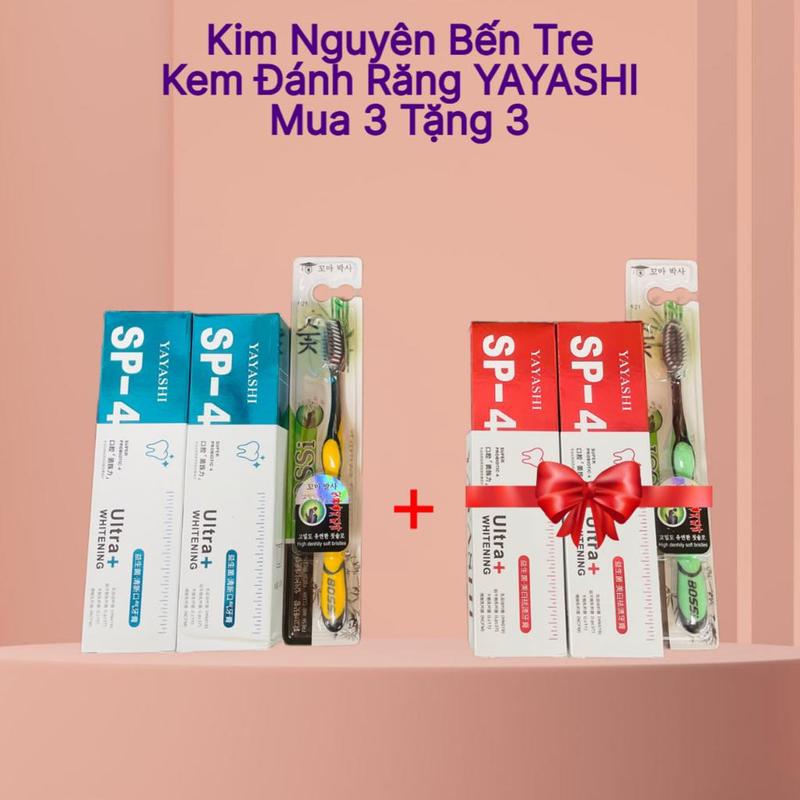 [ Mua 3 Tặng 3 ] Kem Đánh Răng YAYASHI hỗ trợ làm trắng răng, giảm hôi miệng ( 120g )