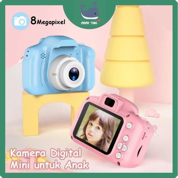 MAMA SING Kids Camera - Kamera Digital Mini Anak - DSLR - Mainan kamera anak 0
