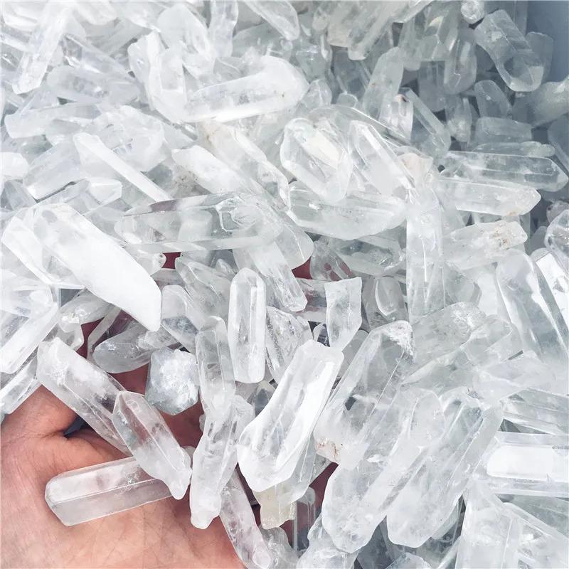 Product Introduction of Natural Polished Clear Quartz Crystal Points Column Reiki Healing Wand Energy Stone Raw Stone Mineral Stone Specimen Home DecoraDecorCostumeJewelry & Accessories 7
