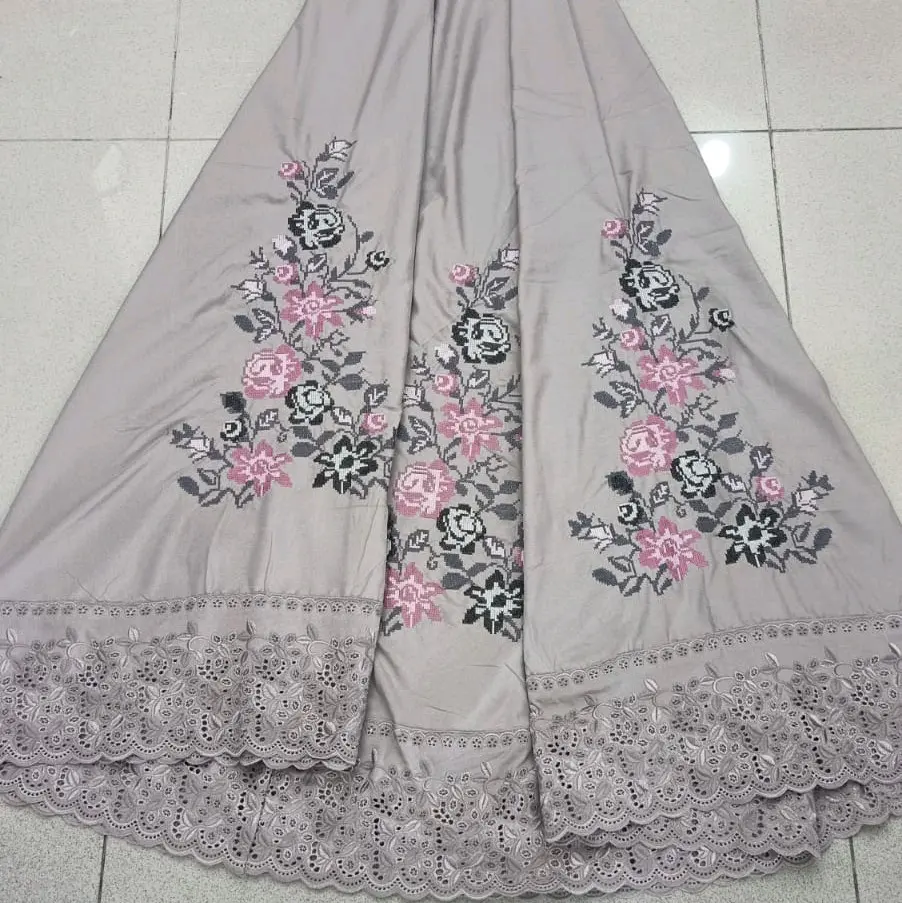 mukena bordir strimin khas bukittinggi sumatra barat, mukena Dewasa