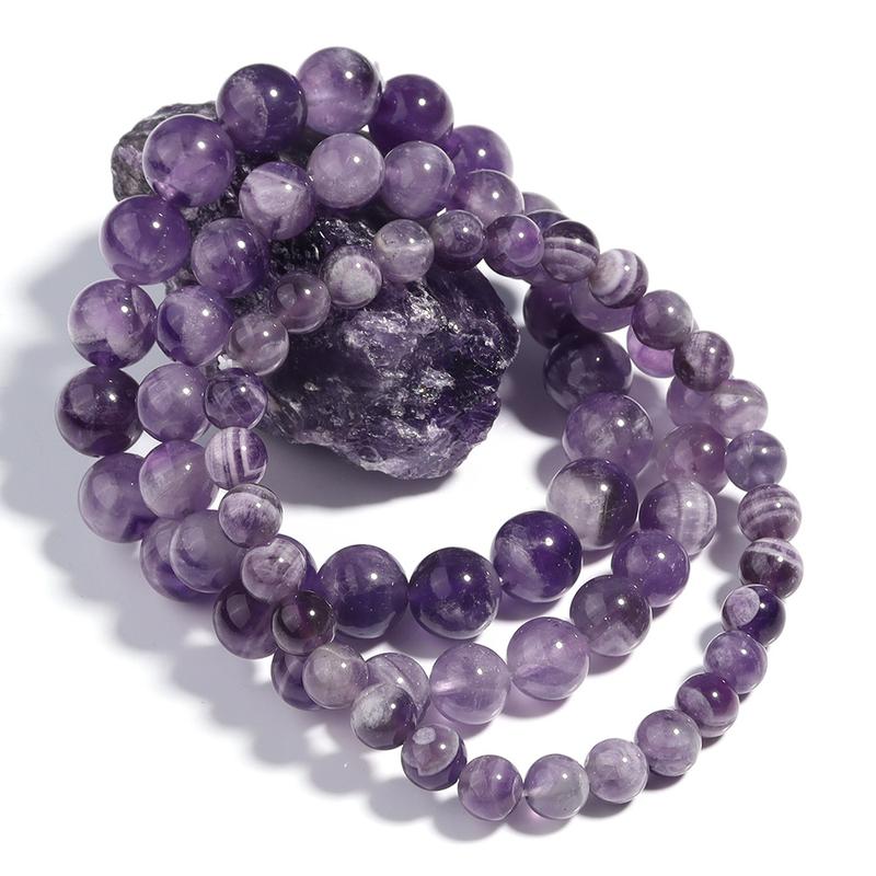 Product Introduction of Hot Natural Crystal Bracelet Dream Amethyst Bracelet Summer Little Fresh Girls Wild Jewelry Gift 1