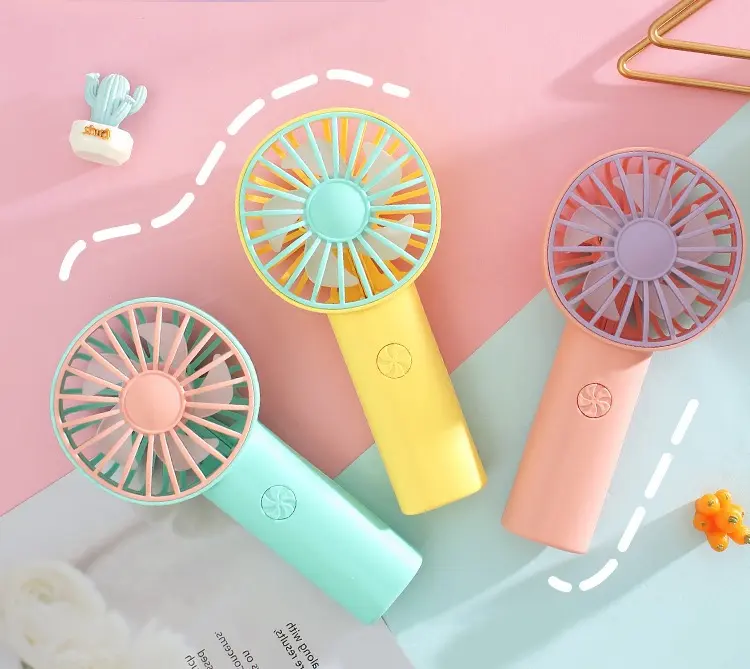 Kipas Angin Tangan Stand Portable | Colorful Jelly Fan | Mini Fan Portable | Kipas Desktop | Kipas Angin Lucu kipas angin kipas angin mini gelas  kipas 1