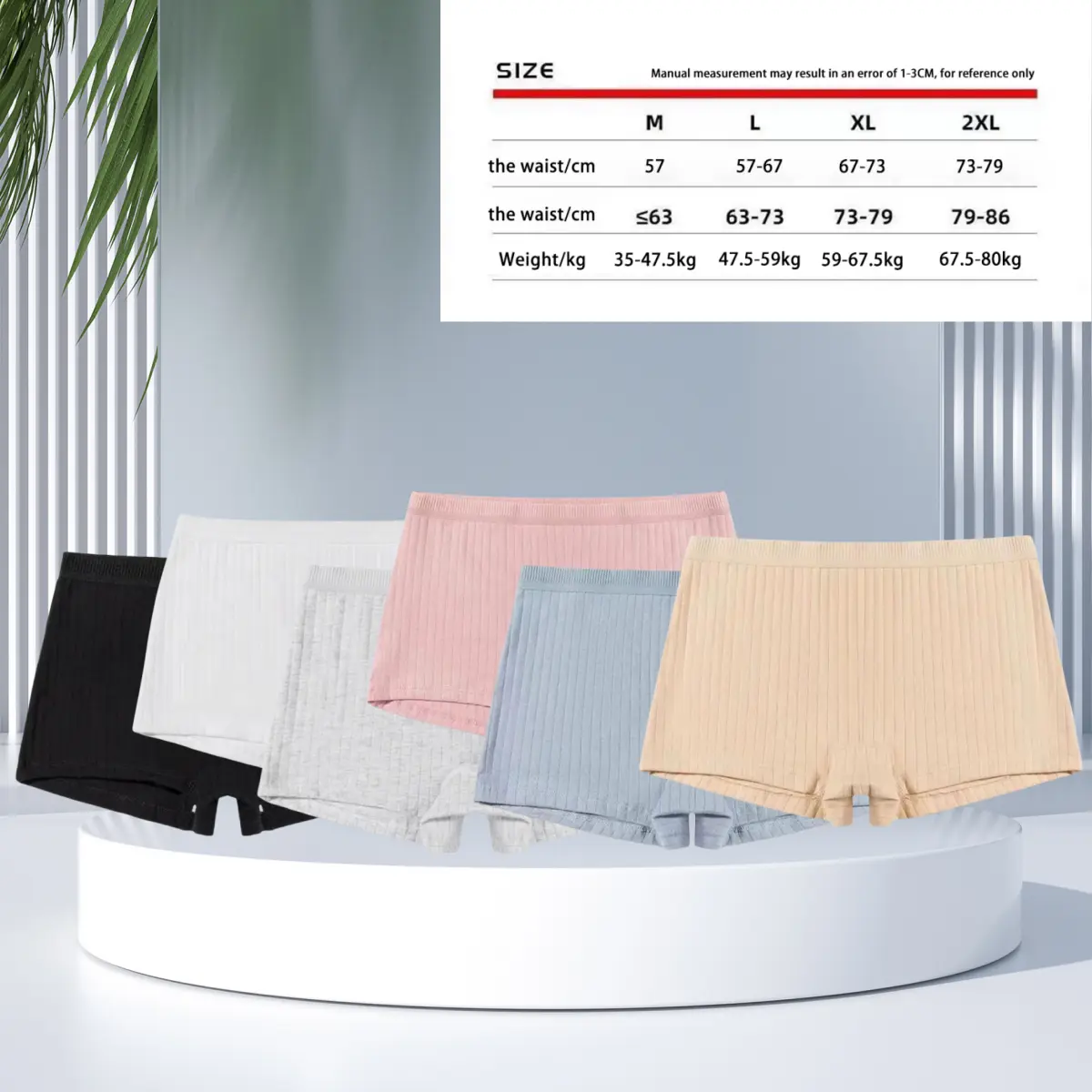 【Local Delivery】 Women's Anti exposure Safety Pants Two-in-One Boxer Briefs Cotton Plus Size Sports Base High elasticity Comfort Boxer Shorts