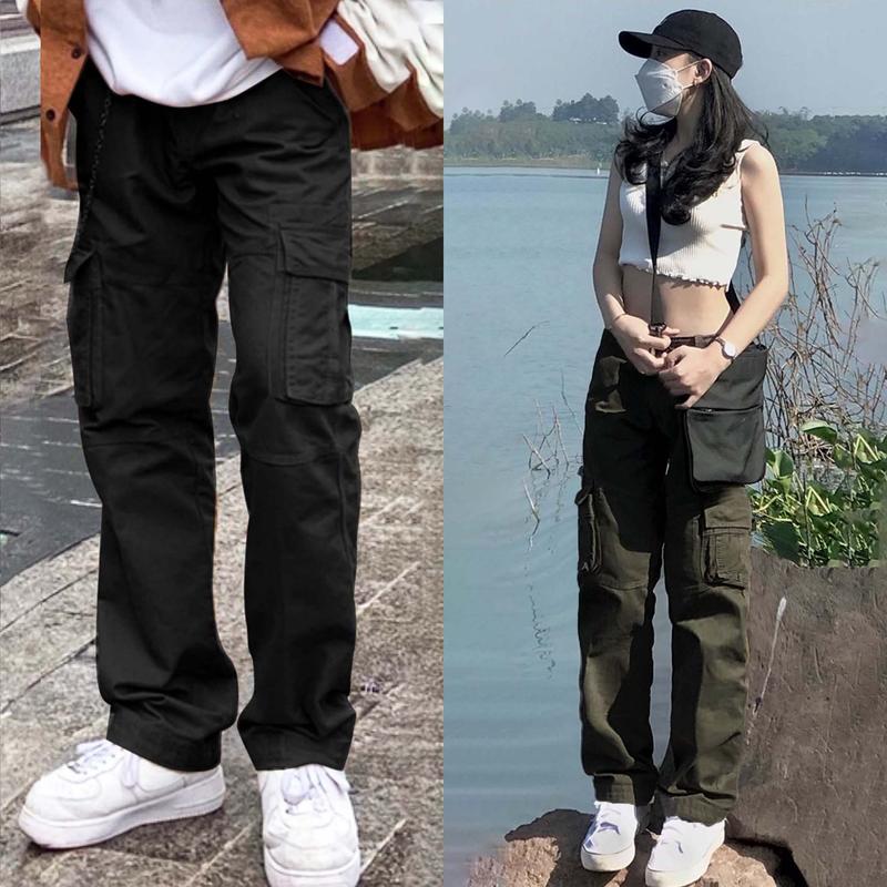 Quần Kaki Túi Hộp Nam Nữ Reetro Wax1 Lưng Chun