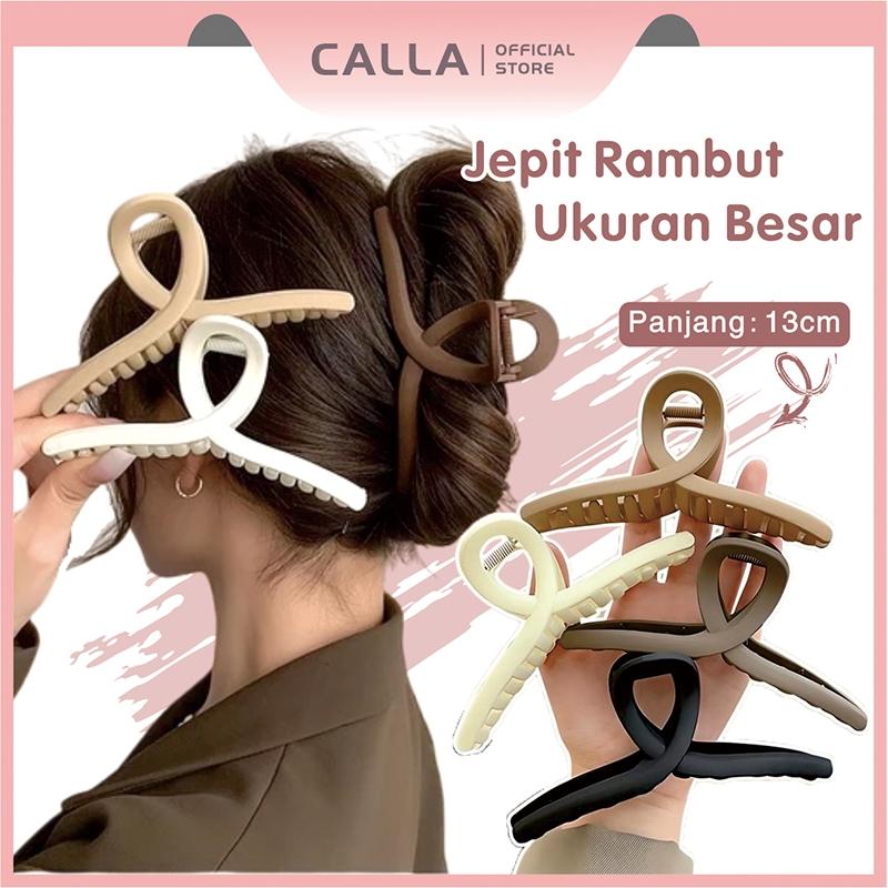 Calla Jepit Rambut Akrilik 13cm/Kartu Rambut Sederhana Gaya Korea ...