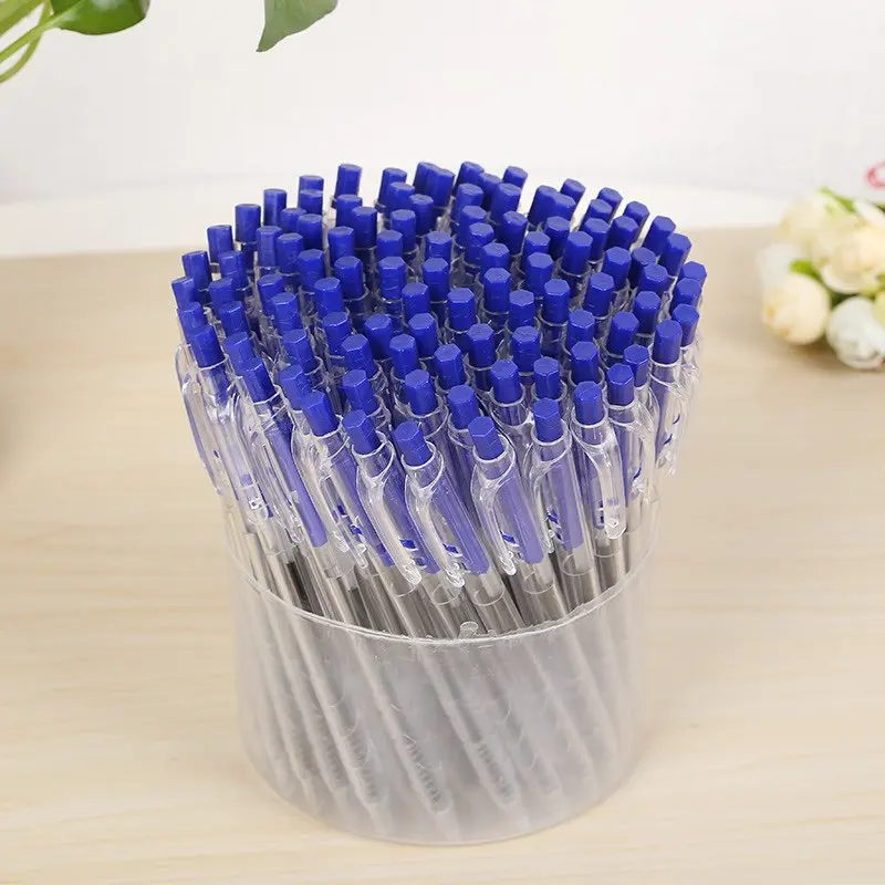 Combo 15 cây bút bi mực xanh ánh sáng nét bút 0.5mm viết êm tay mượt mà