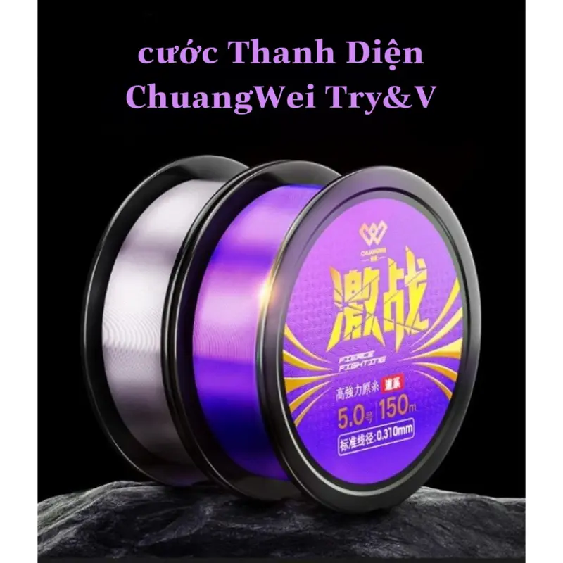 Cước Câu Cá Thanh Diện của ChuangWei Try&V , Chuyên dùng làm trục thẻo , chống mài mòn , chống xoắn , chống đứt ngang 0