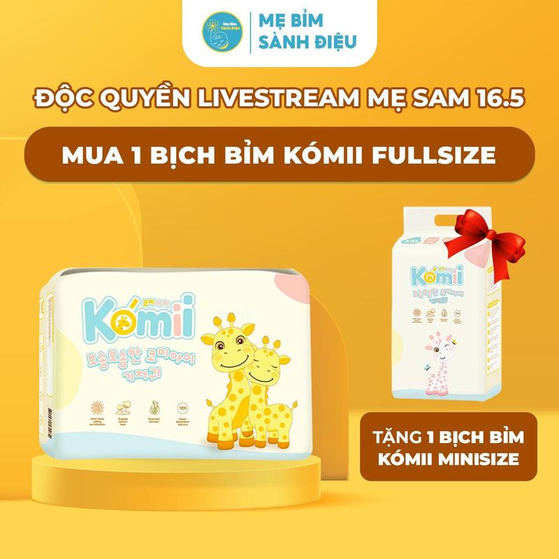 [MUA 1 TẶNG 1] Tã/bỉm Komii fullsize Hàn Quốc cao cấp tặng 1 KOMI MINISIZ Women