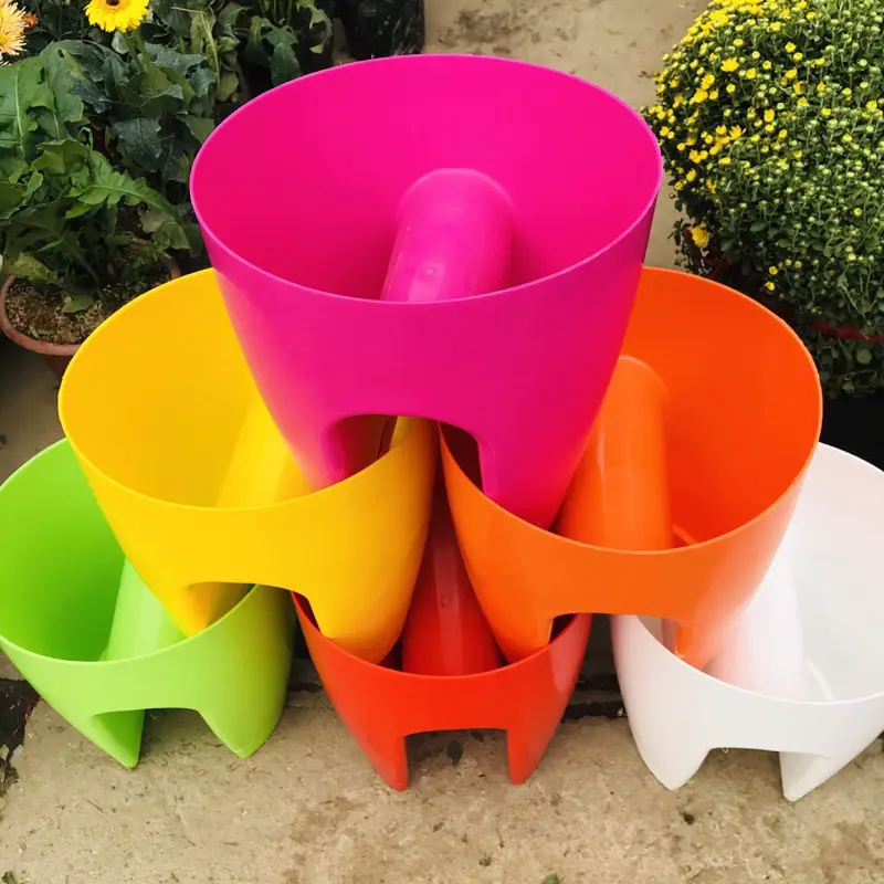 Chậu trồng cây kẹp lan can, kẹp ban công, không tốn diện tích, phong cách hiện đại Châu Âu, chậu trồng hoa treo lan can 4