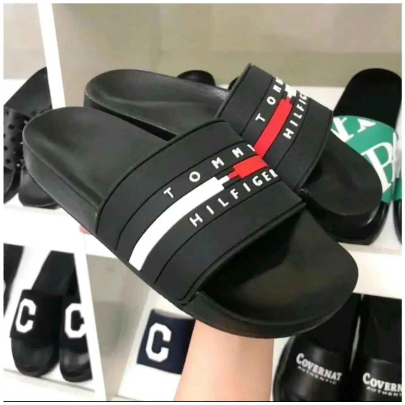 Dép TTOMMYy Thời Thượng Đế Cao Su Đúc Quai Ngang Nam Nữ - Slipper, DéP - Sz 36-43 -  Đế Bằng