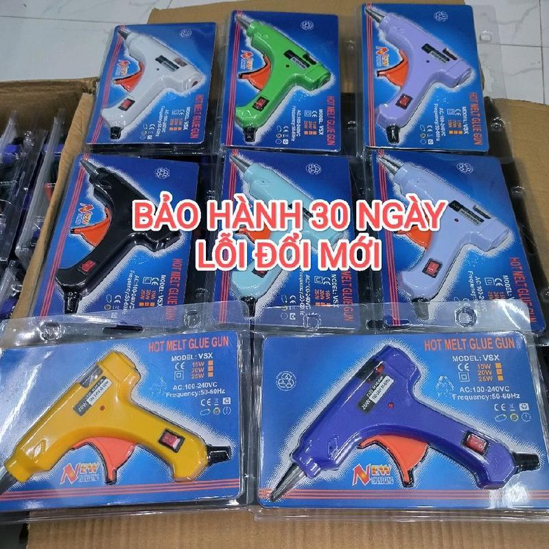  Máy Bắn Keo Nến 20W Kèm 10 Cây Keo Nến Loại Dài 7mm x 270mm Tất cả màu sắc đều kèm 10 cây keo nến  
