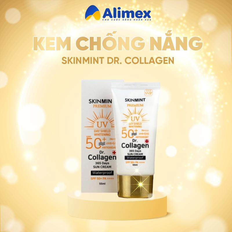 Kem Chống Nắng Sáng Da SKINMINT DR Collagen 356 Days Skincare Nữ angel  aqua