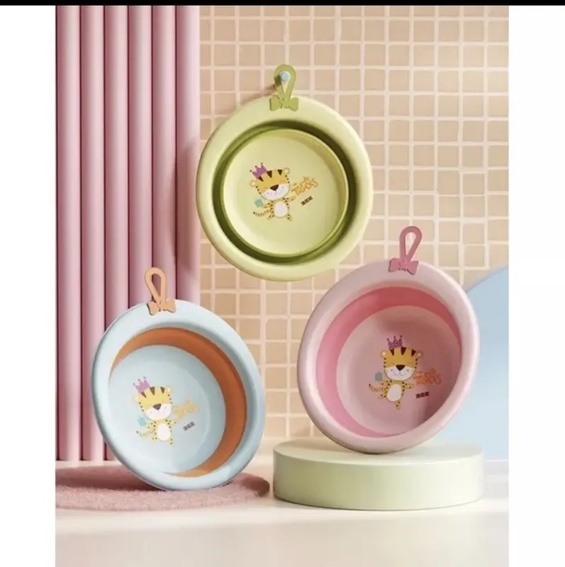 chậu rửa mặt gấp gọn siêu tiện lợi dành cho bé 1