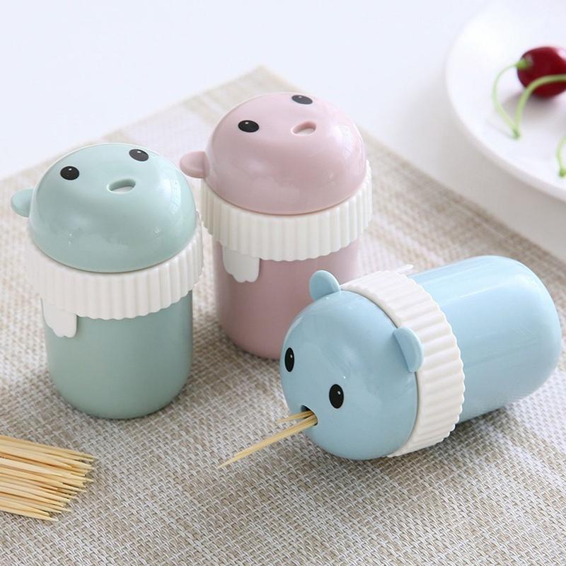 Lọ đựnġ Tăm Xỉa Răng, Hộp đựnġ Tăm Tre Cao Cấp Hình Gấu Cute Đẹp - Hủ Hũ đựnġ Tăm Gỗ 3