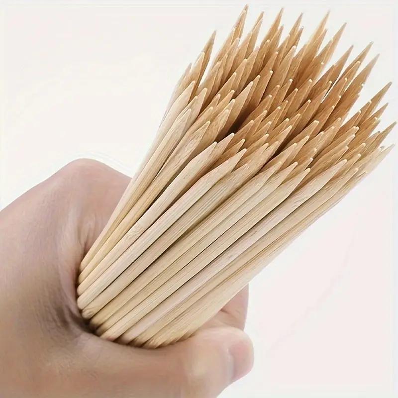 Stik bambu/Sturdy Disposable Barbecue Fruit Wood Sticks /tusuk sate kentang spiral / 20 cm isi /tusukan cumi/Bamboo SticksPeralatan Tusuk Sate Kayu Stik bambu/Sturdy Disposable Barbecue Fruit Wood Sticks /tusuk sate kentang spiral / 20 cm isi /tusukan cumi/Bamboo SticksPeralatan Tusuk Sate Kayu