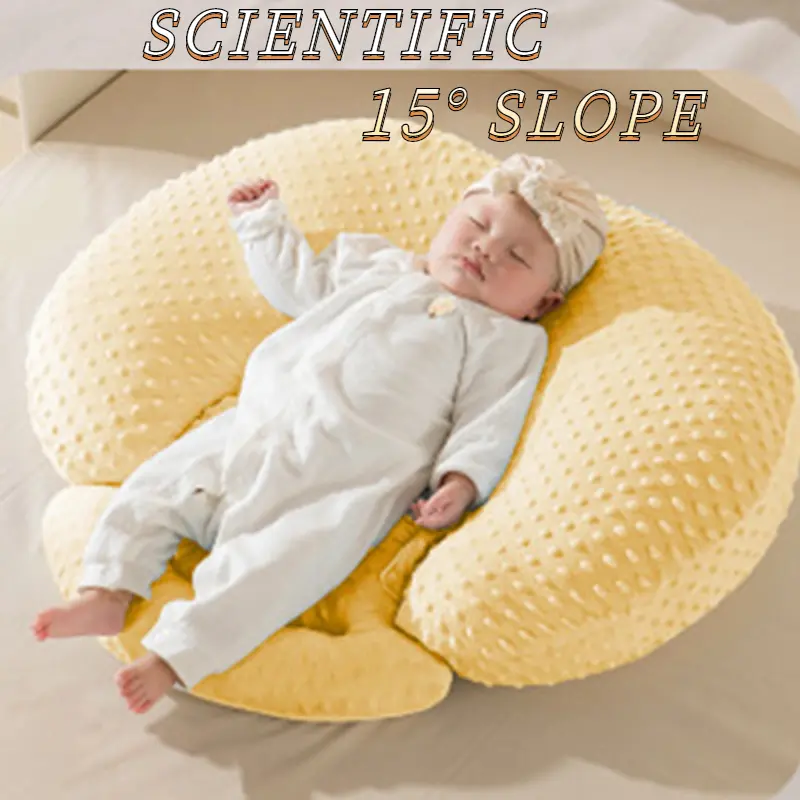 Baby Pillow Nursing Pillow For Breastfeeding 15° Anti-Spitting Milk For Mom And Baby Removable  2-in-1 Nursing Pillow