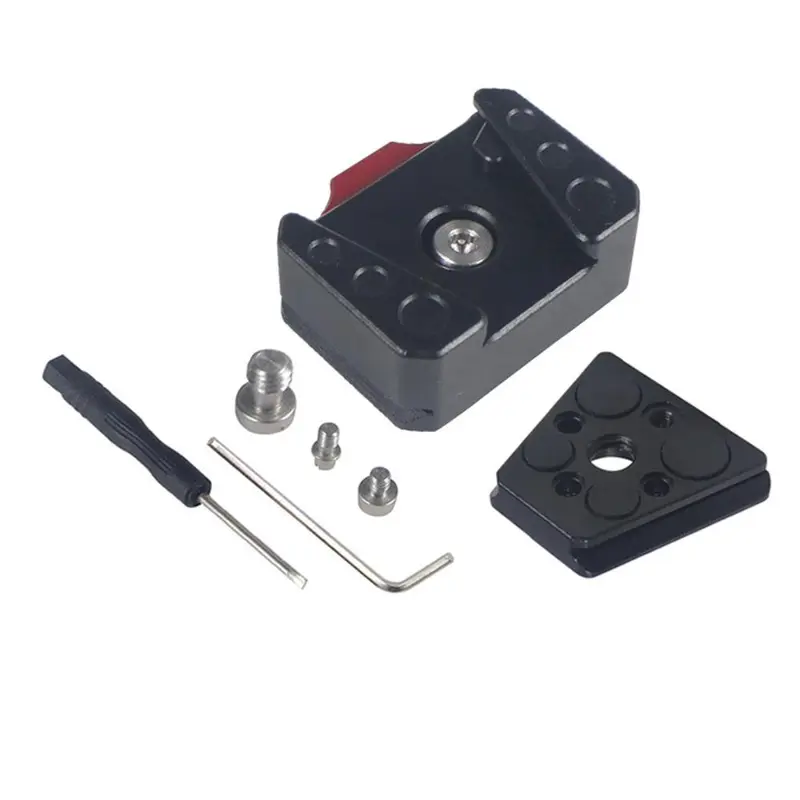 Thiết Bị Tấm Kẹp Tháo Nhanh Thay Thế Giá Đỡ, Miếng Đệm Chống Trượt, Kẹp Gắn Bền, Thích Hợp Cho Máy Ảnh Kỹ Thuật Số Tripod Monopod DSLR 2