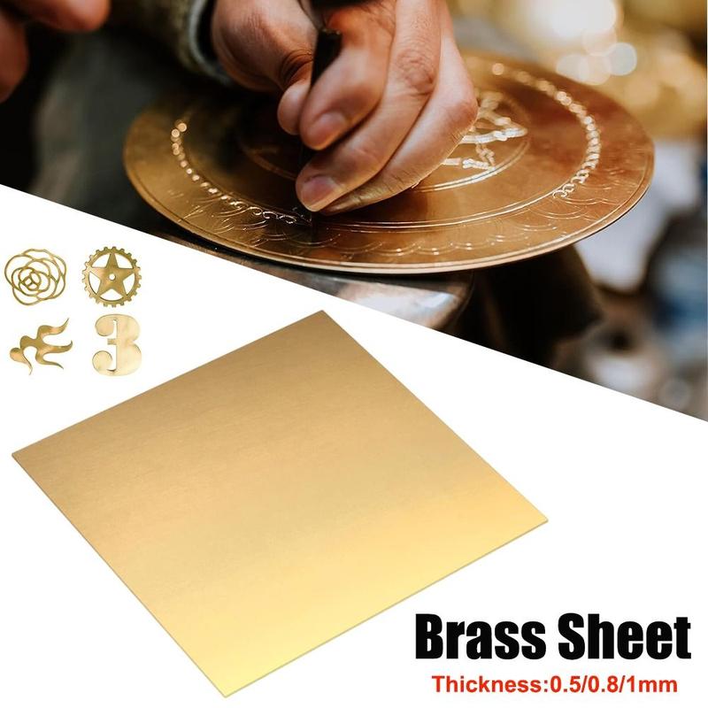 Mới Đồng Tấm đồng thau 0,5mm 0,8mm 1mm Nhiều kích cỡ Cắt khung CNC Mô hình tự…