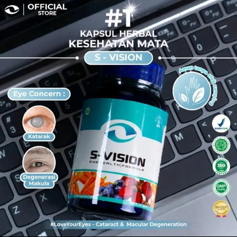 Smartvision S-VISION Easy Suplemen Kesehatan Mata Minus Ampuh - 30 CAP
