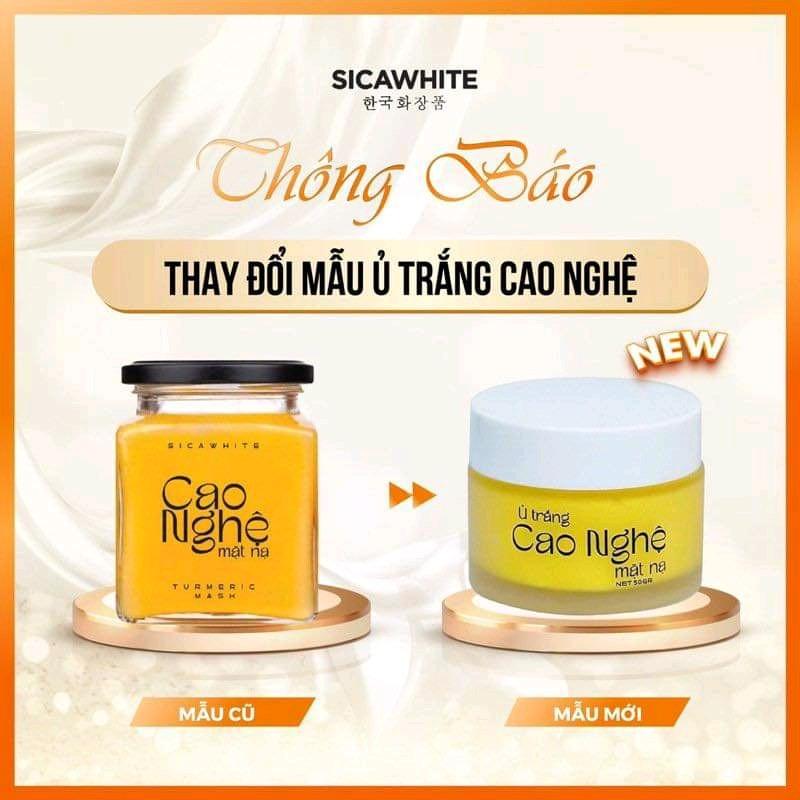 MẶT NẠ Ủ SÁNG DA CAO NGHỆ SICA WHITE 50g chăm sóc da Skincare Cosmetics Nữ