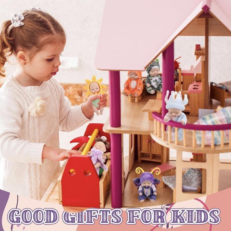 Replaceable Clothes Cute Dolls, Soft Plush Cloth Dolls, Movable Joints Sleeping Doll, Comfortable Realistic Dolls, Fun Creative Birthday Gifts 8