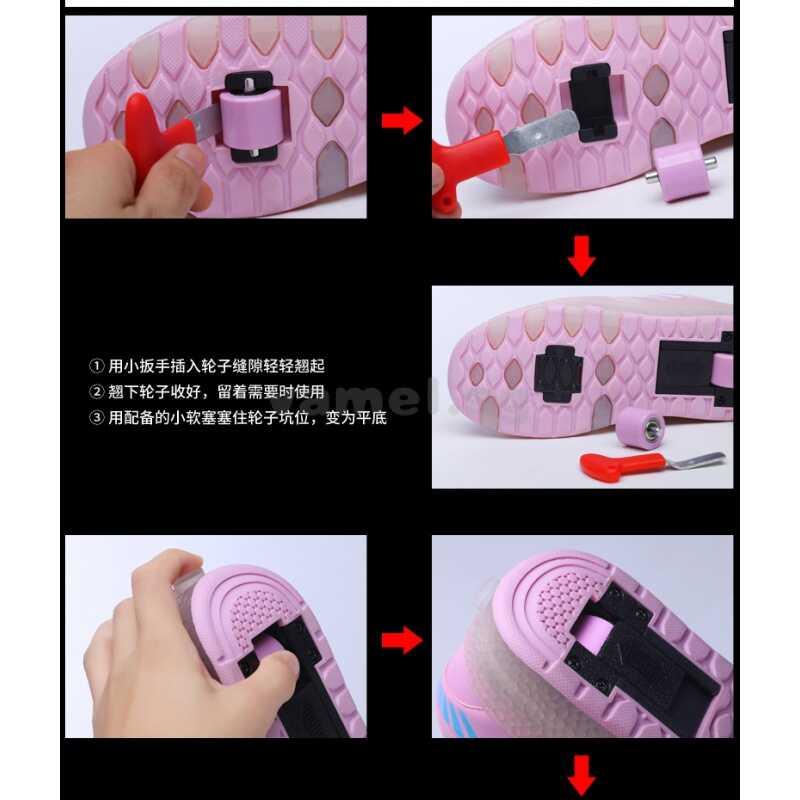 Product Introduction of Size 27 43 Kids Led Light Shoes Children Roller Skates Boy And Girls Sneakers 10