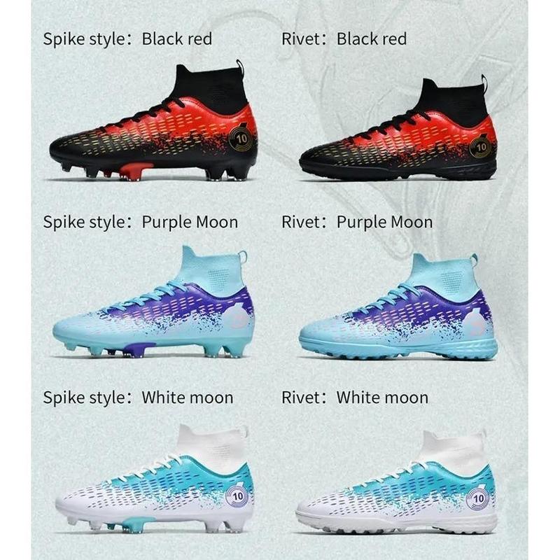 Product Introduction of Size 35-48 Youth Football Boots Spikes Long Spike Football Boots High-Top Football Boots Youth Training Shoes Competition Shoes Sports Shoes Grass Football Boots Land/Short Lawn Five-Made Football Boots Football Sports Shoes Outdoor/Indoor Football Boots 37