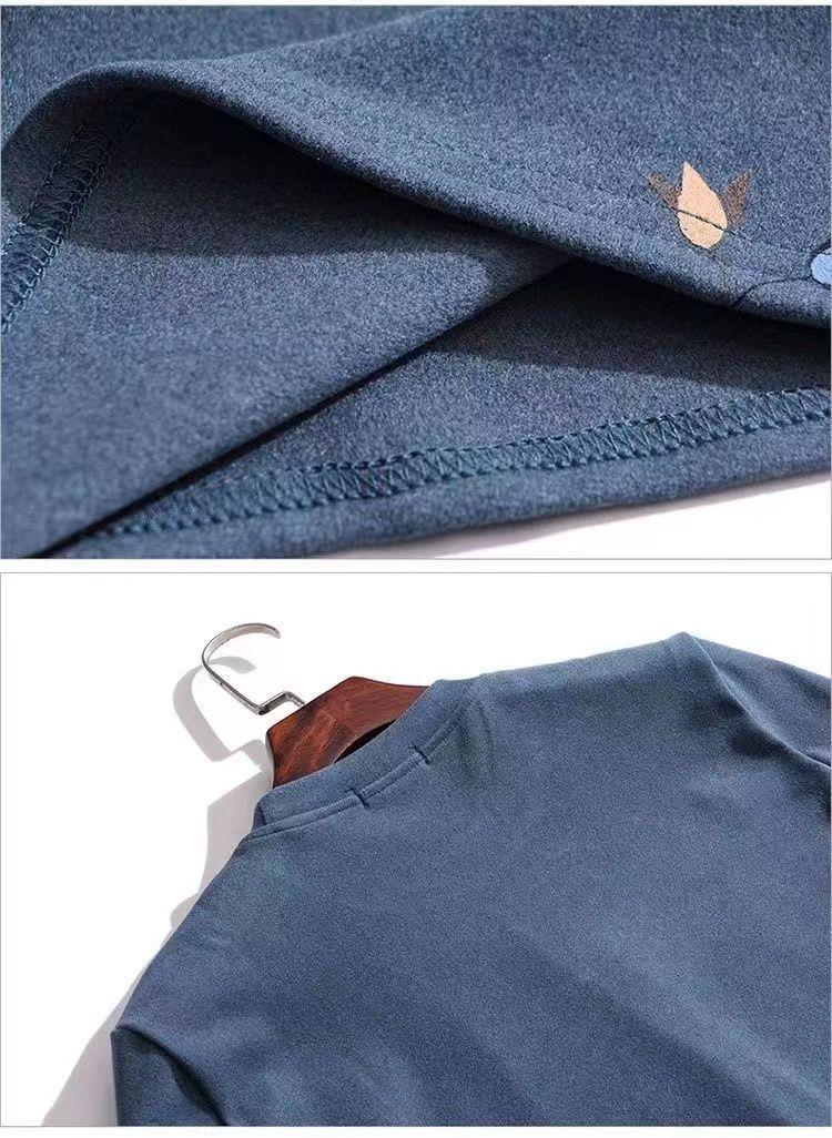 Product Introduction of Áo Thun Dài Tay, Thời Trang, Dành Cho Nữ, Mẹ TRUNG NIÊN, Áo Phong Cách Phương Tây, Dáng Rộng Vừa Vặn, Ngoại Cỡ, Bó Sát, Cổ Tròn, Áo Sơ Mi Lớp Nền, Hàng Mới Về Năm 2024 16