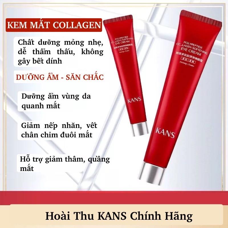 Kem Mắt KANS Collagen Dưỡng Ẩm, Giảm Tình Trạng Nếp Nhăn Quanh Mắt Tuýp 30g