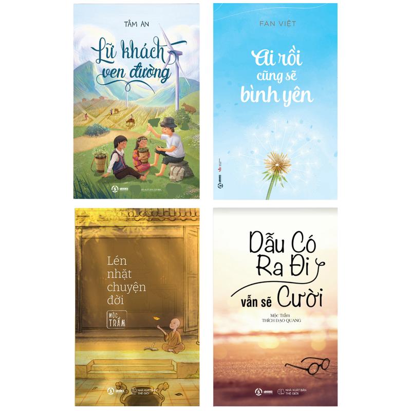 Sách - Combo 4 Cuốn Lén Nhặt Chuyện Đời + Dẫu Có Ra Đi Vẫn Sẽ Cười + Ai Rồi Cũng Sẽ Bình Yên + Lữ Khách Ven Đường - SBOOKS