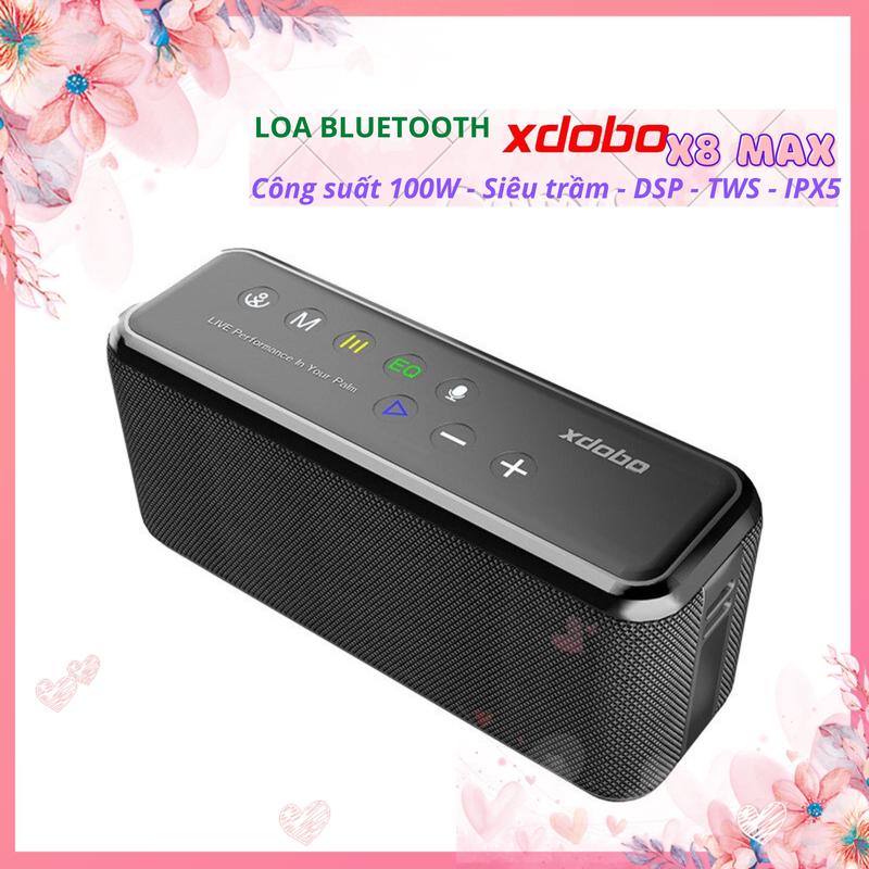 Loa Bluetooth Chính hãng Xdobo X8 Max 100W Siêu Trầm âm Siêu Hay - DSP - TWS - chống nước IPX5