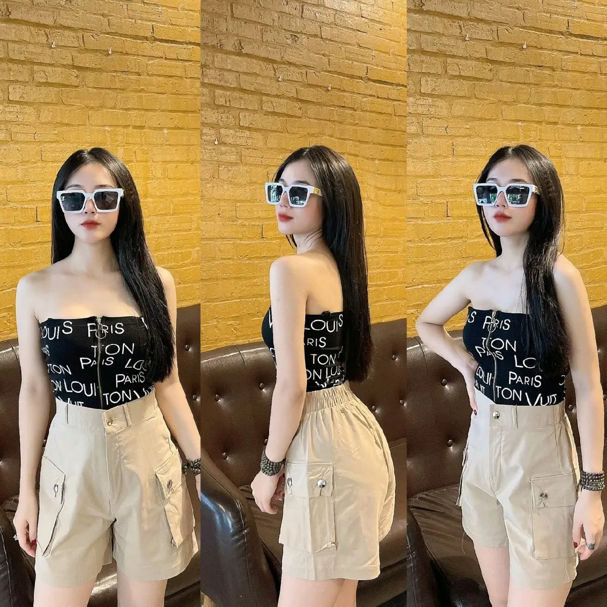 Quần Short Dù Túi Hộp Nữ Basic Siêu Nhẹ, Mát Lưng Thun, Phong Cách Thời Trang Y2K, 3 Màu Chất Dù Co Giãn Siêu Thoải Mái Women Pants