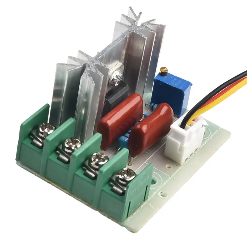 Bộ điều khiển tốc độ động cơ, 220V, 2000W, Bộ điều chỉnh điện áp SCR, Bộ điều nhiệt, với chức năng Bộ điều chỉnh độ sáng 6